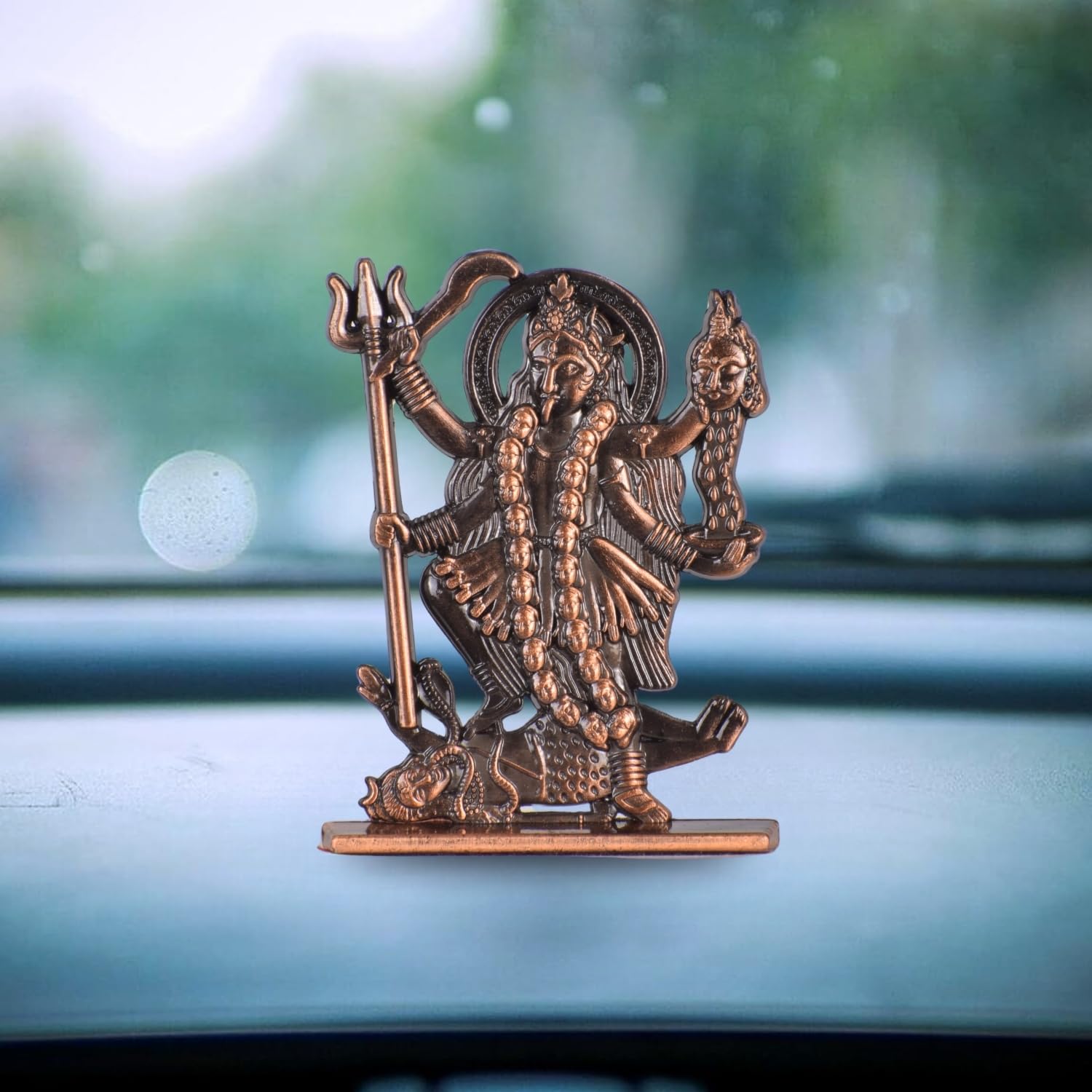 BUC Maa Durga Sherawali Dashboard Figurine, Car Decor Idol, Multi-Finish, All Ages (9)