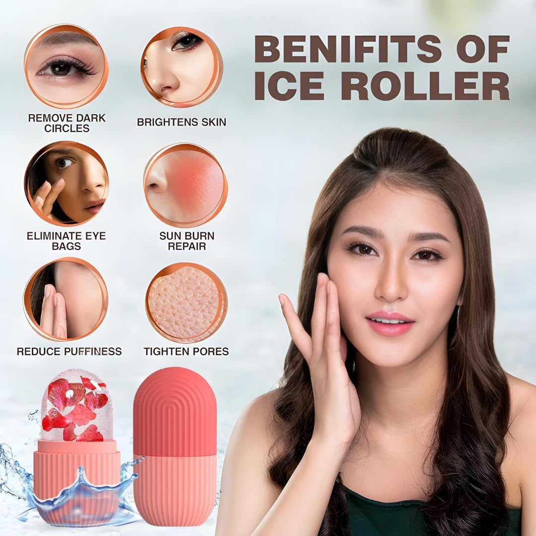 Busaji ENTERPRISE Reusable Silicone Facial Ice Roller, Capsule Ergonomic Design for Cooling Massage - ingredients panel (15)