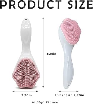 Busaji ENTERPRISE Reusable Silicone Facial Ice Roller, Capsule Ergonomic Design for Cooling Massage - in use (33)
