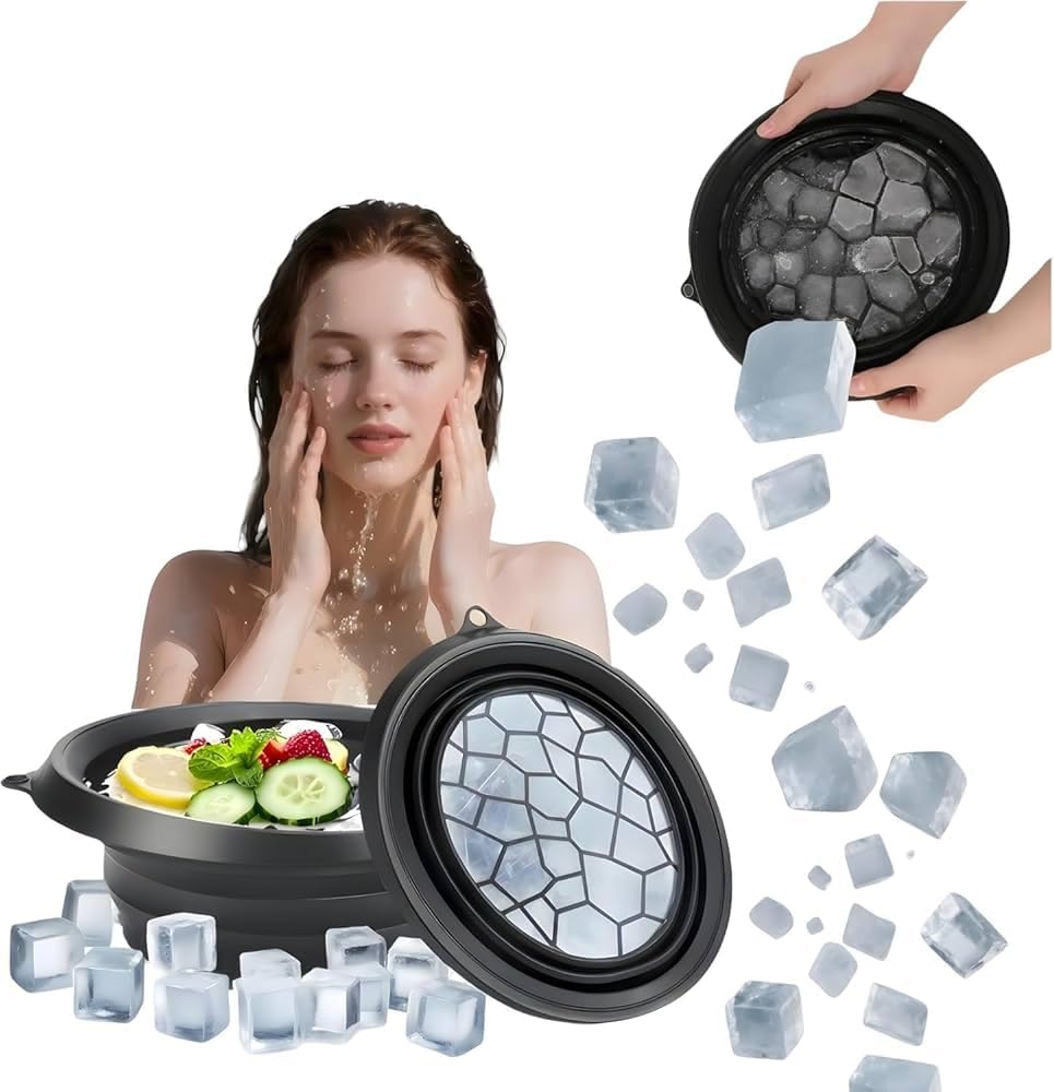 Busaji ENTERPRISE Reusable Silicone Facial Ice Roller, Capsule Ergonomic Design for Cooling Massage - ingredients panel