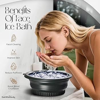Busaji ENTERPRISE Reusable Silicone Facial Ice Roller, Capsule Ergonomic Design for Cooling Massage - size and scale