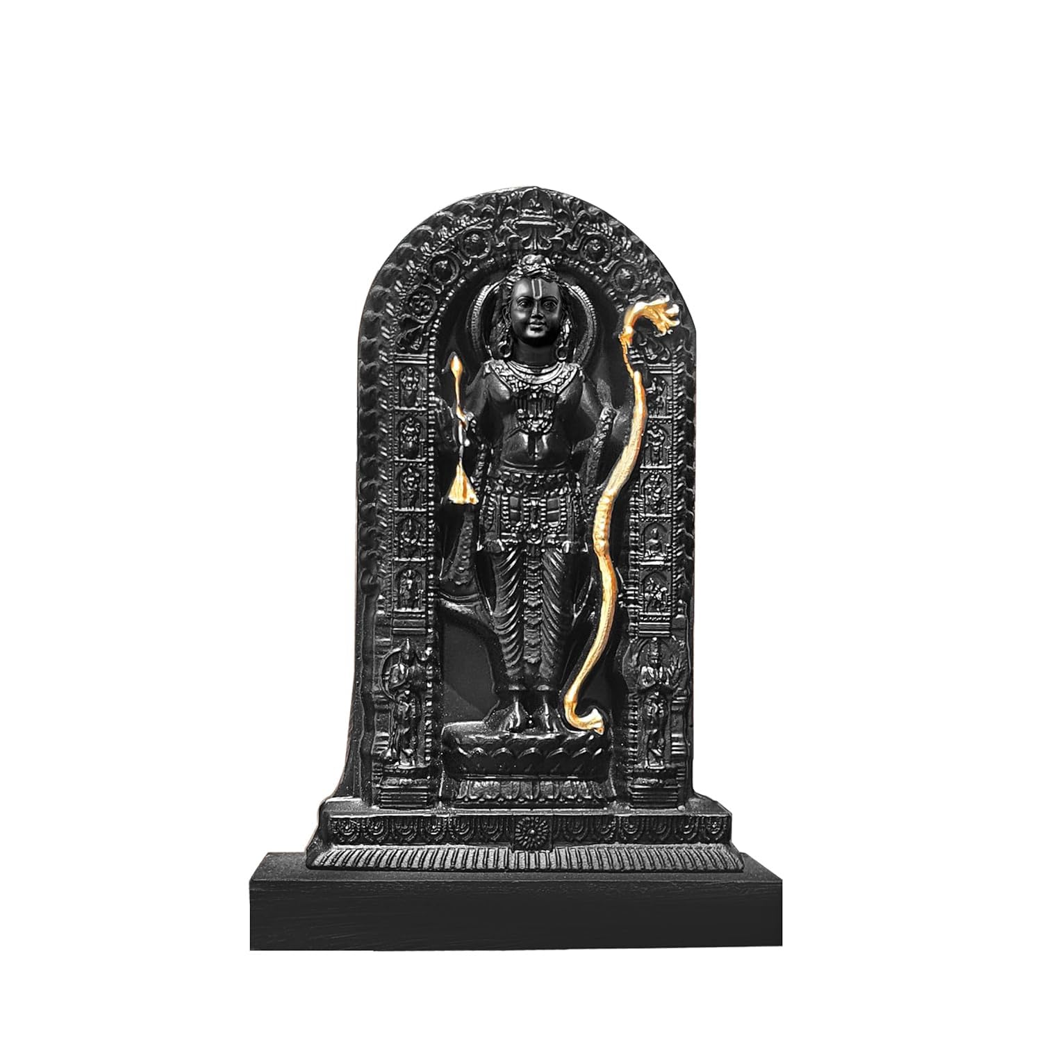BUYIT9 Shri Ram Lalla Ayodhya Idol Statue, Figurine for Home Temple Decor, Available in Multiple Sizes