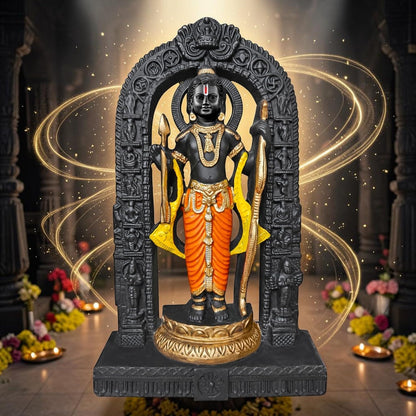 BUYIT9 Shri Ram Lalla Ayodhya Idol Statue, Figurine for Home Temple Decor, Available in Multiple Sizes - back view (24)