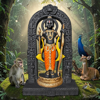 BUYIT9 Shri Ram Lalla Ayodhya Idol Statue, Figurine for Home Temple Decor, Available in Multiple Sizes - ingredients panel (2
