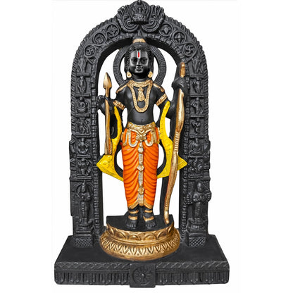 BUYIT9 Shri Ram Lalla Ayodhya Idol Statue, Figurine for Home Temple Decor, Available in Multiple Sizes - close-up detail (27)