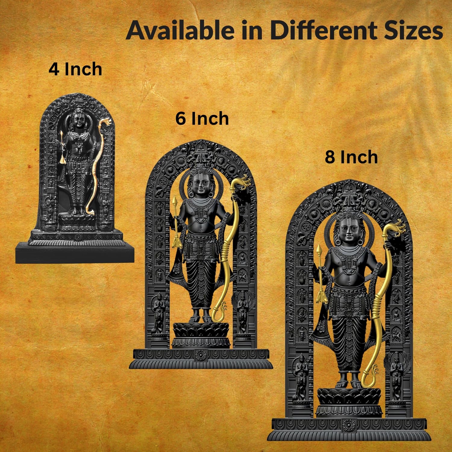 BUYIT9 Shri Ram Lalla Ayodhya Idol Statue, Figurine for Home Temple Decor, Available in Multiple Sizes - packaging
