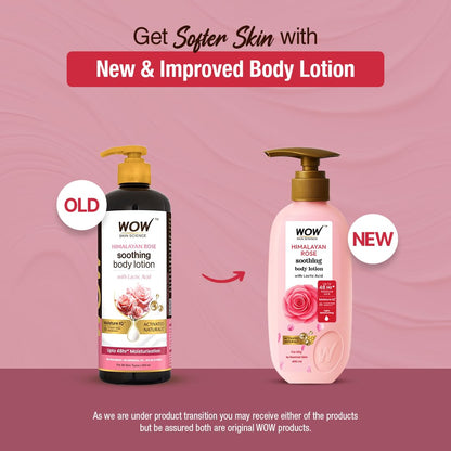 BUYWOW WOW Skin Science Himalayan Rose Body Lotion, 400mL, with Rose Water and Beetroot Extract, for Normal to Oily Skin - fr