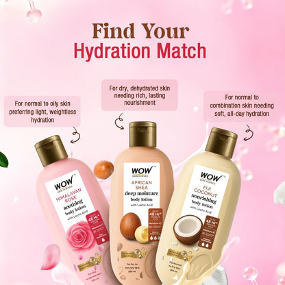 BUYWOW WOW Skin Science Himalayan Rose Body Lotion, 400mL, with Rose Water and Beetroot Extract, for Normal to Oily Skin - in