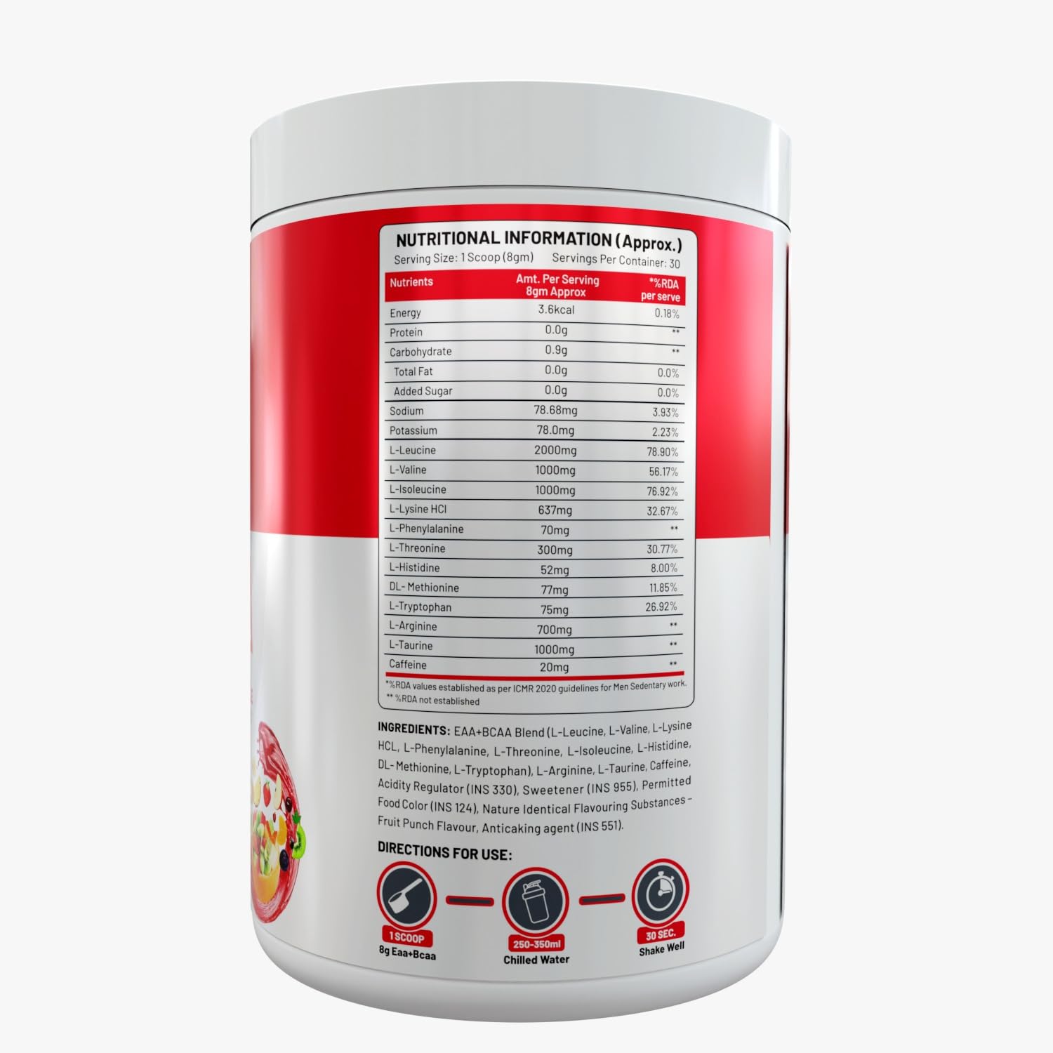 C9 Nutrition BCAA + EAA Powder, 30 Servings, 300g, Sugar-Free, Non-GMO, Gluten-Free - in use (15)