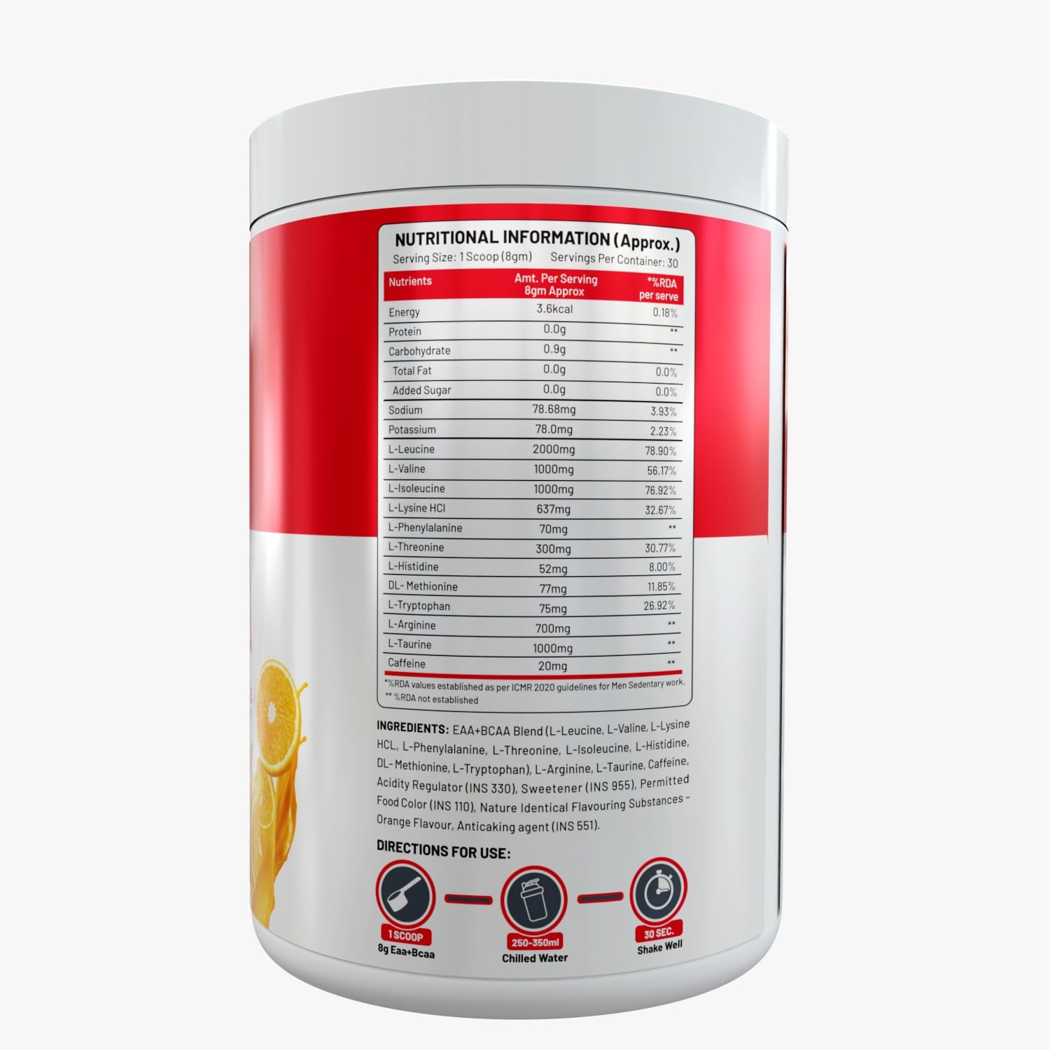 C9 Nutrition BCAA + EAA Powder, 30 Servings, 300g, Sugar-Free, Non-GMO, Gluten-Free - in use (21)