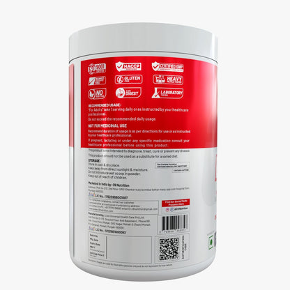 C9 Nutrition BCAA + EAA Powder, 30 Servings, 300g, Sugar-Free, Non-GMO, Gluten-Free - size and scale