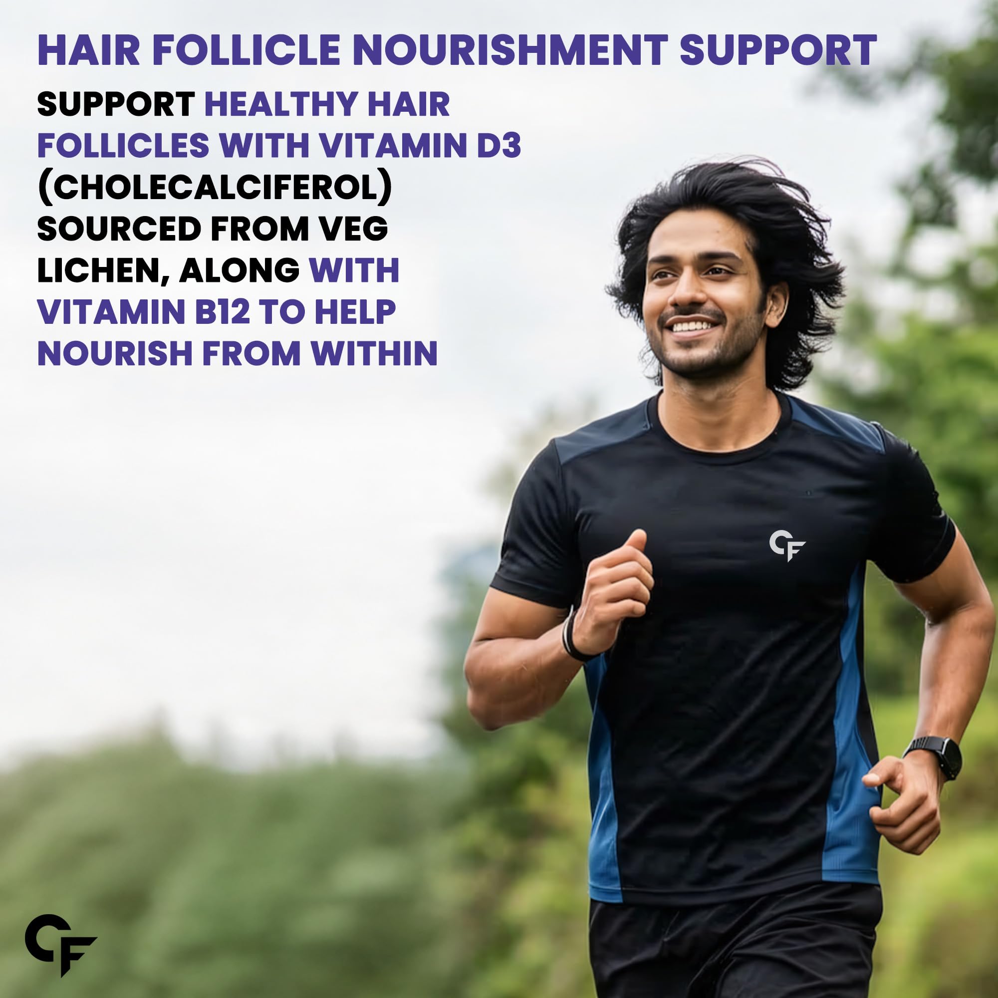 Carbamide Forte Biotin Hair Gummies, Strawberry Flavor, No Added Sugar, 60 Count, Adult Supplement - size and scale