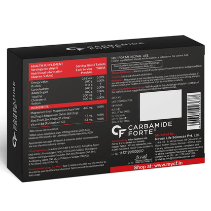 Carbamide Forte Chelated Magnesium Glycinate Supplement, 2000mg per Serving, 10 Veg Tablets - in use (17)