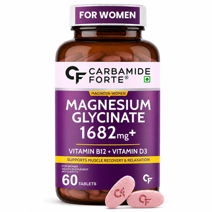 Carbamide Forte Chelated Magnesium Glycinate Supplement, 2000mg per Serving, 10 Veg Tablets (36)