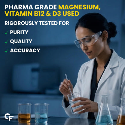 Carbamide Forte Chelated Magnesium Glycinate Supplement, 2000mg per Serving, 10 Veg Tablets - size and scale (44)