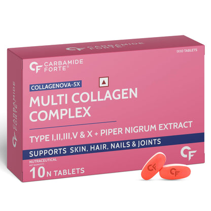 Carbamide Forte Hydrolyzed Collagen Nutritional Supplement, Adult Unisex, Tablets and Powder