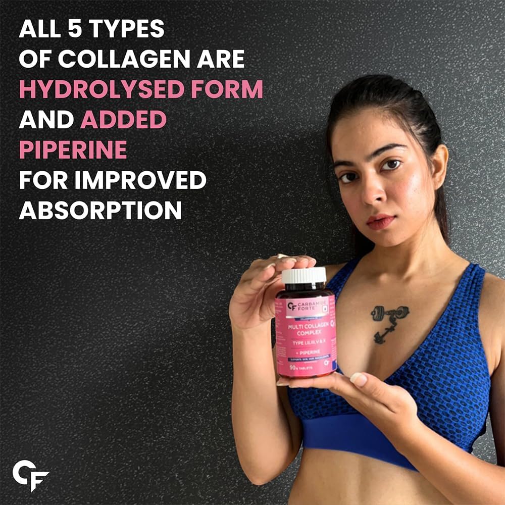 Carbamide Forte Hydrolyzed Collagen Nutritional Supplement, Adult Unisex, Tablets and Powder - close-up detail (32)