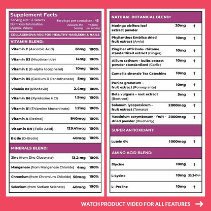 Carbamide Forte Hydrolyzed Collagen Nutritional Supplement, Adult Unisex, Tablets and Powder - front view (36)