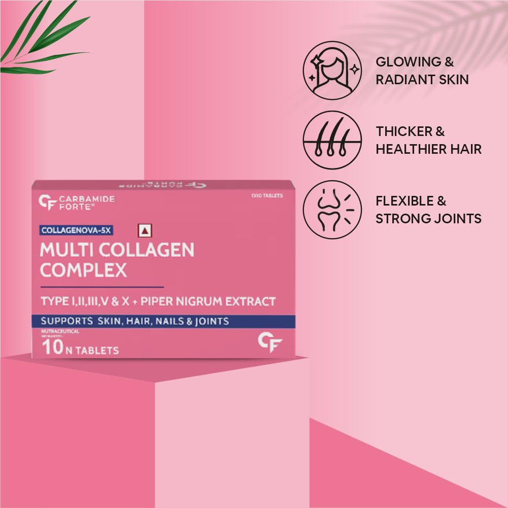 Carbamide Forte Hydrolyzed Collagen Nutritional Supplement, Adult Unisex, Tablets and Powder - packaging