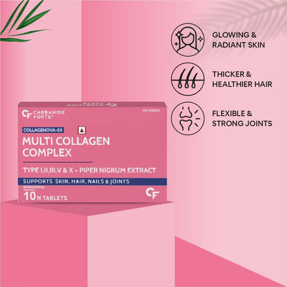 Carbamide Forte Hydrolyzed Collagen Nutritional Supplement, Adult Unisex, Tablets and Powder - packaging
