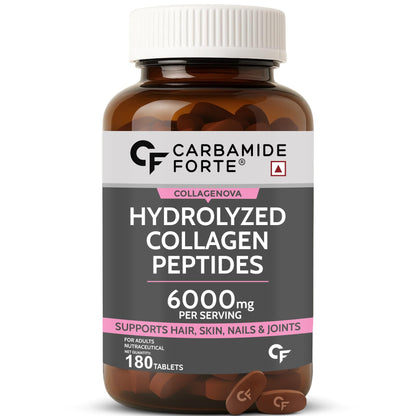 Carbamide Forte Hydrolyzed Collagen Nutritional Supplement, Adult Unisex, Tablets and Powder (44)