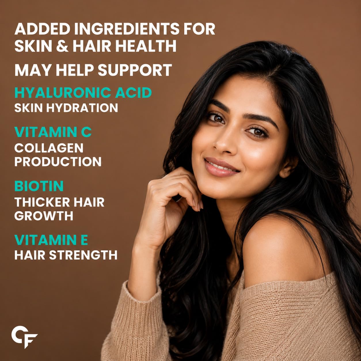 Carbamide Forte Hydrolyzed Collagen Peptides Powder, 460g, Belgian Chocolate Flavour, Type I & III, Adult Supplement - label