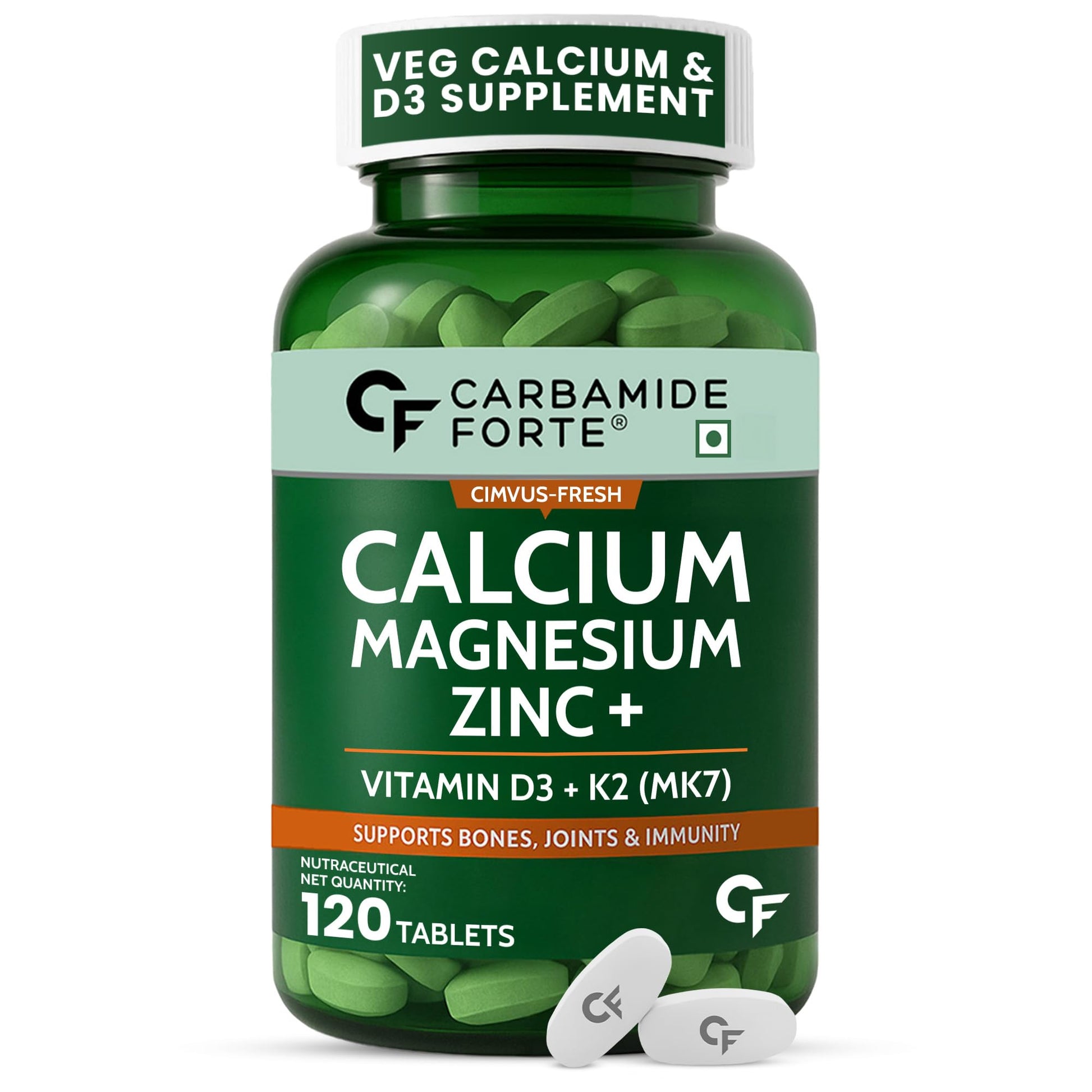 Carbamide Forte Kids Calcium Vitamin D3 Gummies with Phosphorus, Mango Strawberry Flavor, Vegetarian Formula (10)