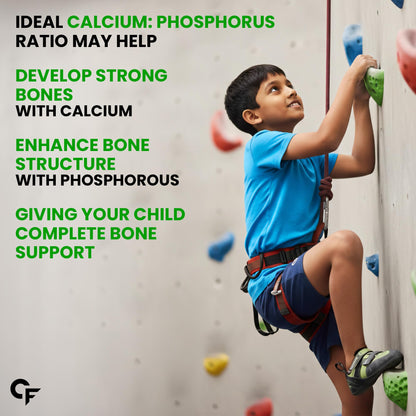 Carbamide Forte Kids Calcium Vitamin D3 Gummies with Phosphorus, Mango Strawberry Flavor, Vegetarian Formula - back view