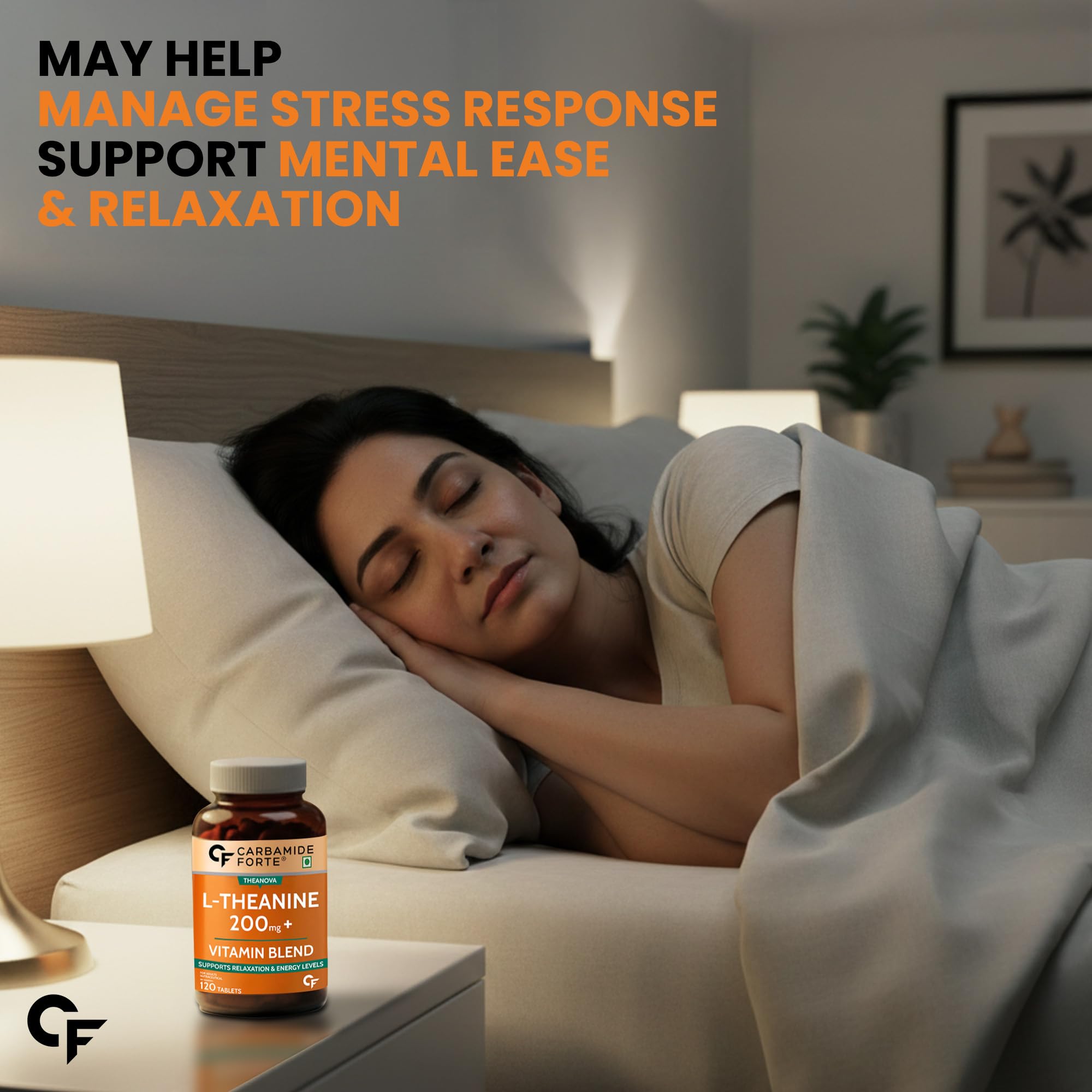 Carbamide Forte Melatonin 10mg Tablets, Sleep Supplement with Tagar and Vitamin B6 - ingredients panel (24)