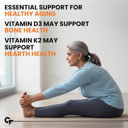 Carbamide Forte Vitamin D3 K2 MK7 Supplement, Lichen-Based Formula, Adult - close-up detail