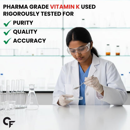 Carbamide Forte Vitamin D3 K2 MK7 Supplement, Lichen-Based Formula, Adult - label detail (25)