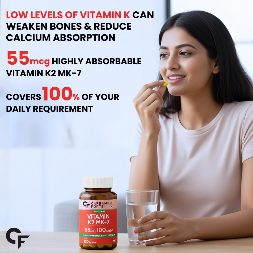 Carbamide Forte Vitamin D3 K2 MK7 Supplement, Lichen-Based Formula, Adult - close-up detail (27)