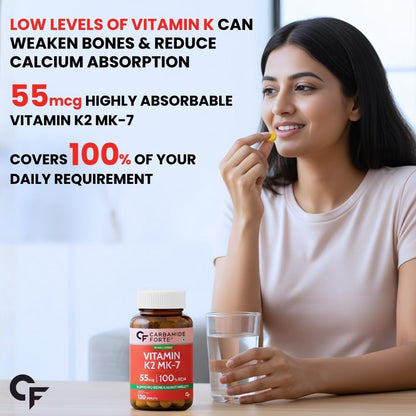 Carbamide Forte Vitamin D3 K2 MK7 Supplement, Lichen-Based Formula, Adult - close-up detail (27)