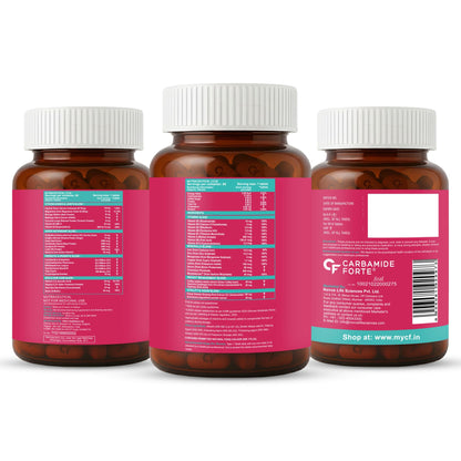 Carbamide Forte Women Combination Multivitamin & Mineral Tablets with Probiotics, 43 Ingredients - in use (33)