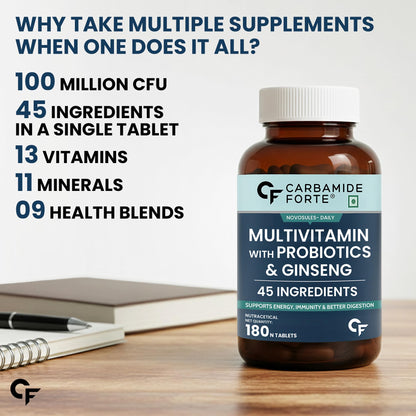 Carbamide Forte Women Combination Multivitamin & Mineral Tablets with Probiotics, 43 Ingredients - packaging (43)