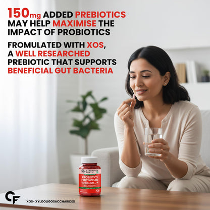 Carbamide Forte Women’s Probiotics Supplement, 60 Billion CFU, 22 Strains, 60 Vegetarian Capsules with Prebiotics & Cranberry