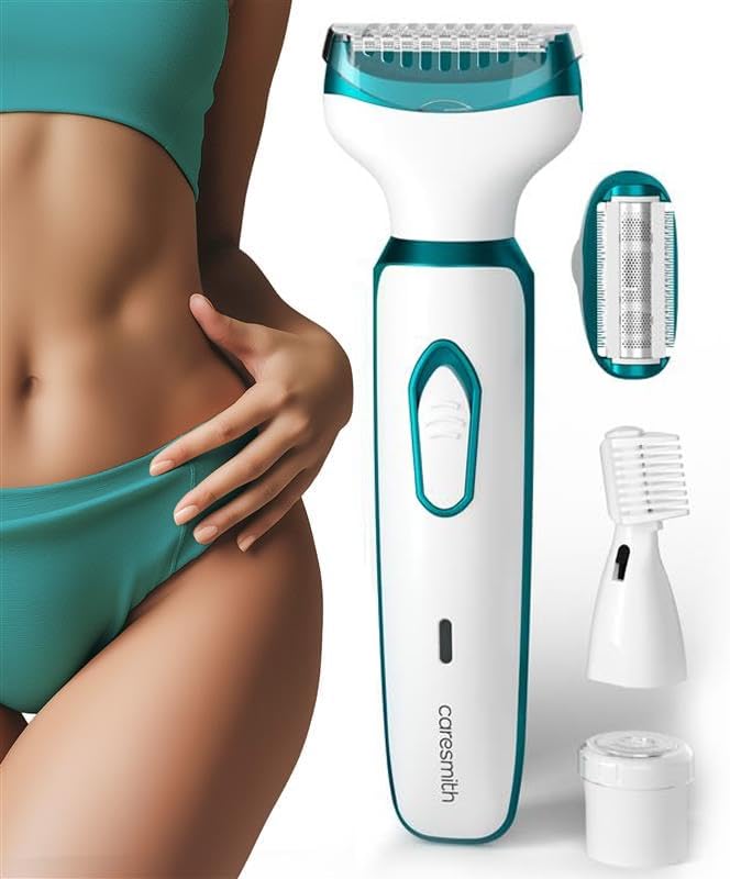 CARESMITH Bloom 2-in-1 Rechargeable Facial Hair Removal Machine & Eyebrow Trimmer for Women, USB-C, LED Light (10)
