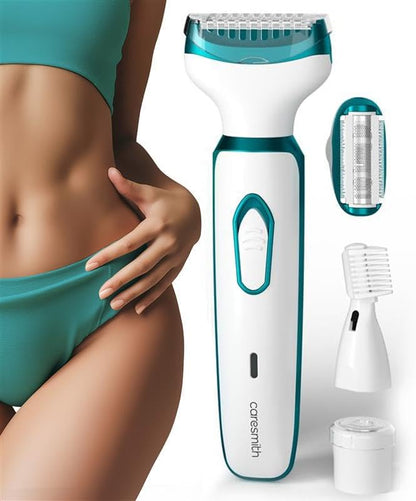 CARESMITH Bloom 2-in-1 Rechargeable Facial Hair Removal Machine & Eyebrow Trimmer for Women, USB-C, LED Light (10)