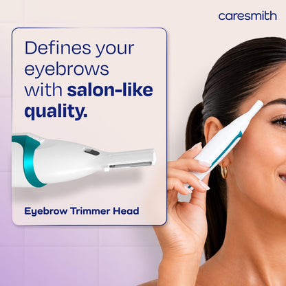 CARESMITH Bloom 2-in-1 Rechargeable Facial Hair Removal Machine & Eyebrow Trimmer for Women, USB-C, LED Light - ingredients p