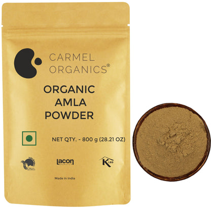 CARMEL ORGANICS Amla Fruit Powder 100g, Organic Herbal Supplement, Indian Gooseberry (18)