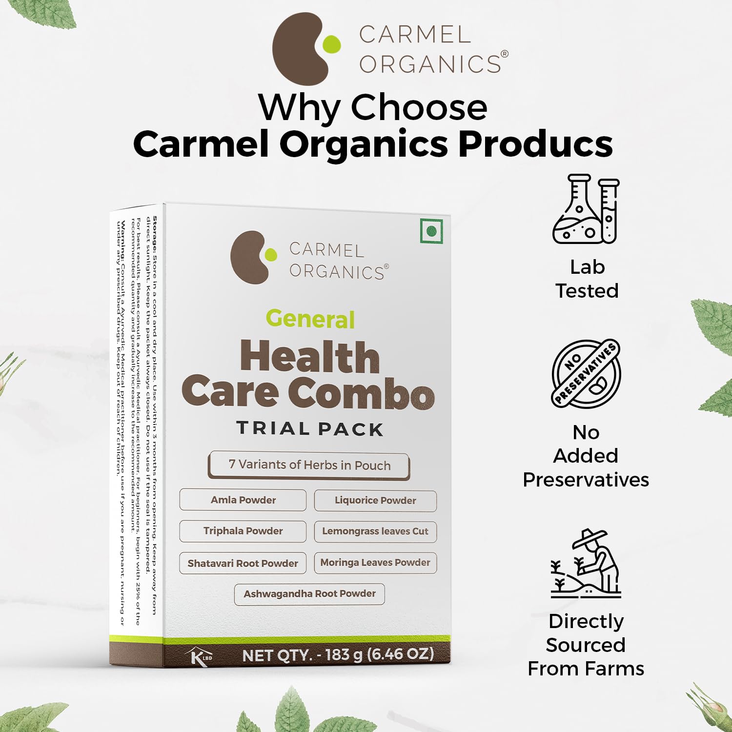 CARMEL ORGANICS Amla Fruit Powder 100g, Organic Herbal Supplement, Indian Gooseberry - packaging (27)