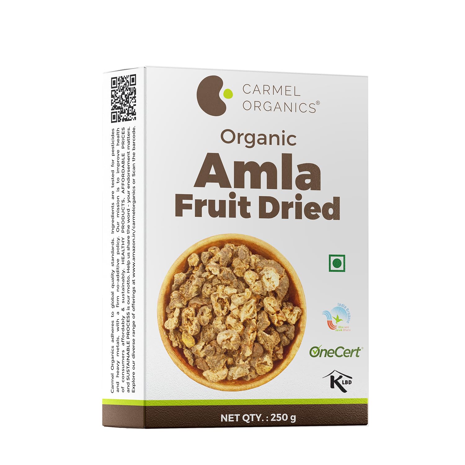 CARMEL ORGANICS Amla Fruit Powder 100g, Organic Herbal Supplement, Indian Gooseberry (8)