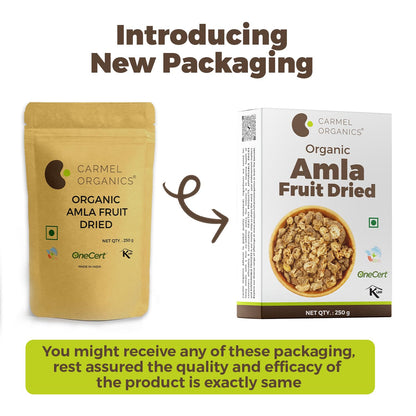 CARMEL ORGANICS Amla Fruit Powder 100g, Organic Herbal Supplement, Indian Gooseberry - front view (9)