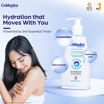 Cebhydra Skin Moisturizer with Ceramides, Cholesterol and Fatty Acids, 100g, for Dry Sensitive Skin - front view