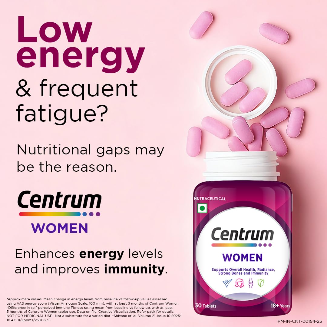Centrum Women 50's Multivitamin & Multimineral Vegetarian Tablets, 50 Count, 23 Essential Nutrients - front view