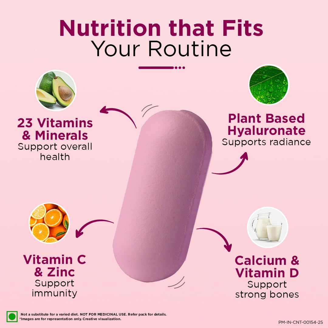 Centrum Women 50's Multivitamin & Multimineral Vegetarian Tablets, 50 Count, 23 Essential Nutrients - back view