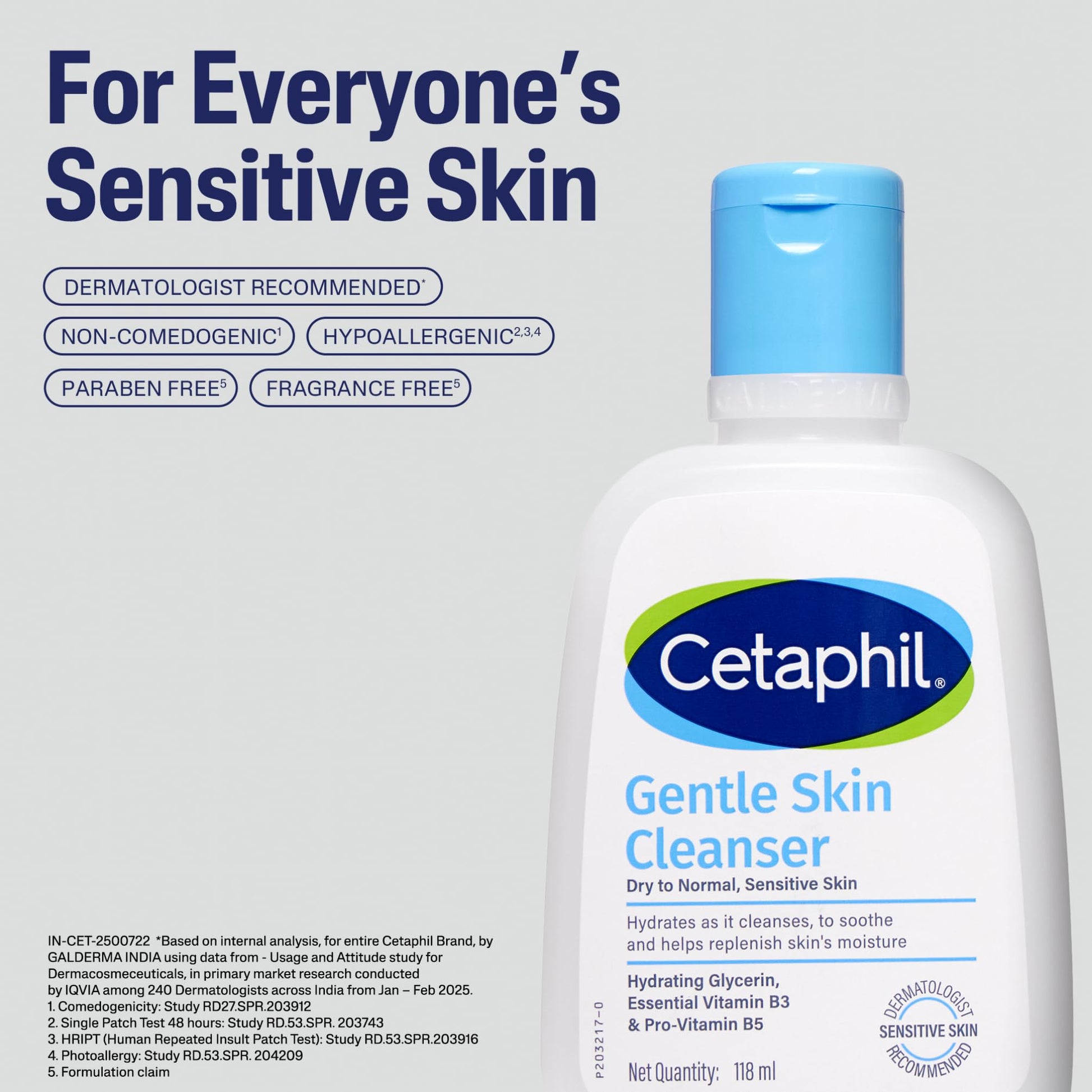Cetaphil Gentle Skin Cleanser, 1000ml, Face Wash for Dry & Sensitive Skin, Unscented - in use (16)