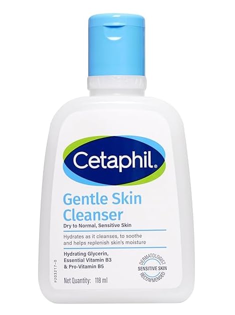 Cetaphil Gentle Skin Cleanser, 1000ml, Face Wash for Dry & Sensitive Skin, Unscented - front view (19)