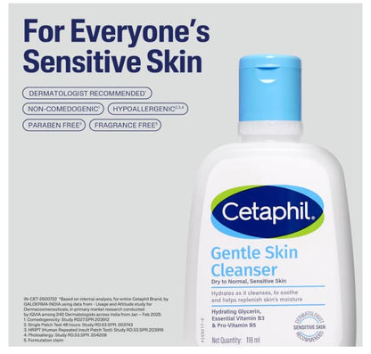 Cetaphil Gentle Skin Cleanser, 1000ml, Face Wash for Dry & Sensitive Skin, Unscented - packaging (24)