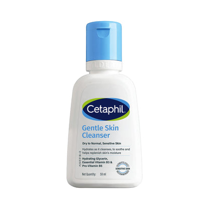 Cetaphil Gentle Skin Hydrating Face Wash with Niacinamide and Vitamin B5, Unisex Face Cleanser for Dry to Normal Sensitive Sk